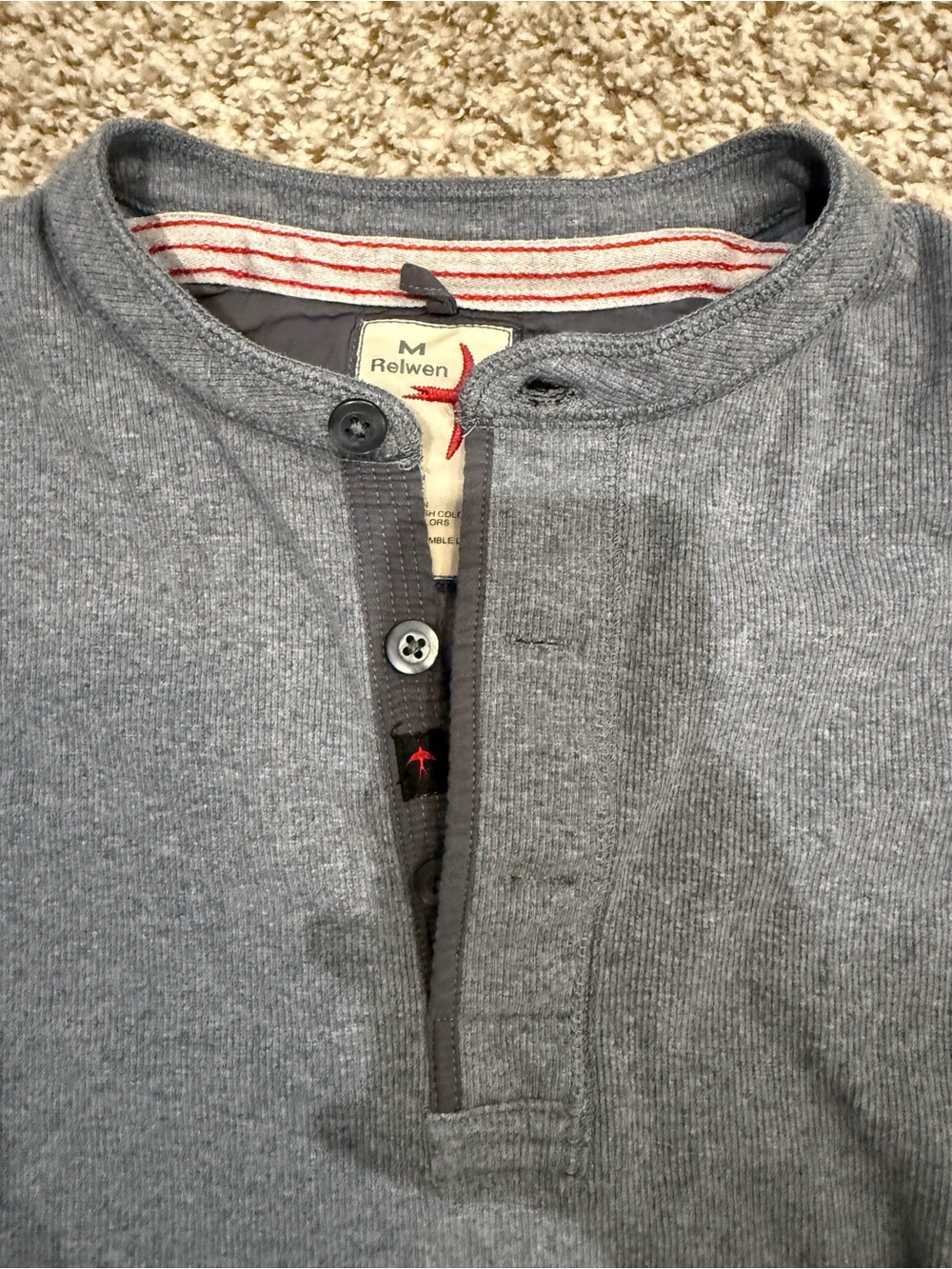 Relwen Rigspun Henley - Picture 2 of 4